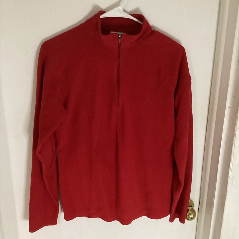 L.L. Bean Womens VTG Lightweight 1/4 Zip Pullover Fleece Size Small